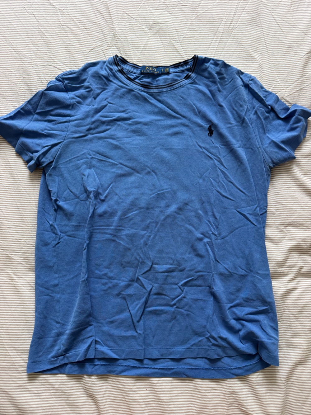 Ralph Lauren Blue Polo with Embroidered Pony